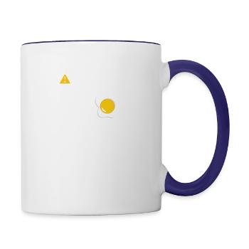 Fried Egg Lover Funny Foodie - Contrast Coffee Mug - white/cobalt blue - Right
