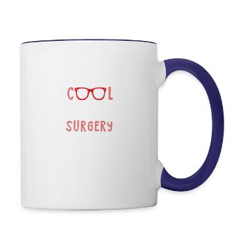 Nose Surgery - Contrast Coffee Mug - white/cobalt blue - Right