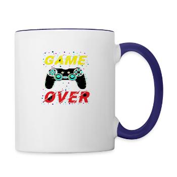 Game Over - Contrast Coffee Mug - white/cobalt blue - Right