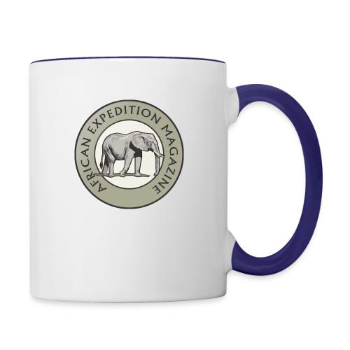 African Expedition Magazine Logo - Contrast Coffee Mug