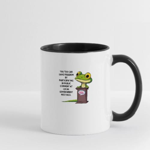 Public Comment Lizard Design - Contrast Coffee Mug