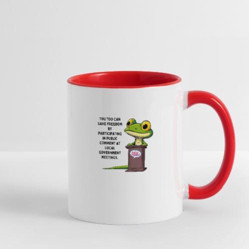Public Comment Lizard Design - Contrast Coffee Mug