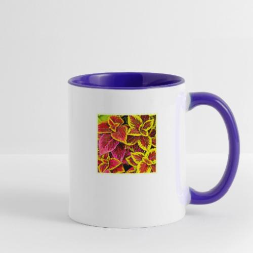 Coleus Leaf Burst Design - Contrast Coffee Mug