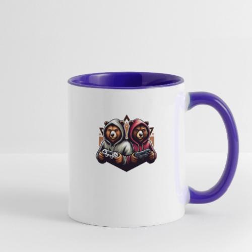 2 grizzlies gamer bears - Contrast Coffee Mug