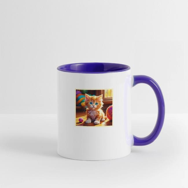 Cute Orange Kitten Art