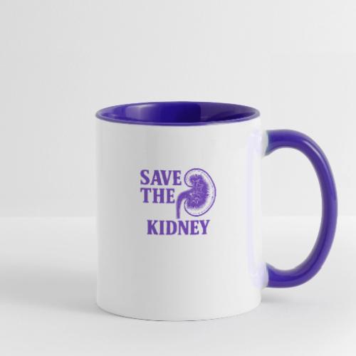 Save the kidney - Contrast Coffee Mug