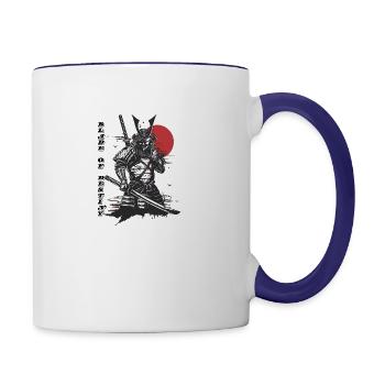 Blade of Destiny - Contrast Coffee Mug - white/cobalt blue - Right