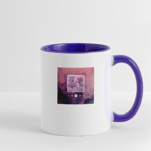Blue White Basic Ocean Music Player Video Insta - Contrast Coffee Mug