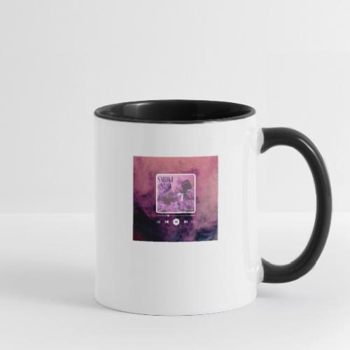 Blue White Basic Ocean Music Player Video Insta - Contrast Coffee Mug
