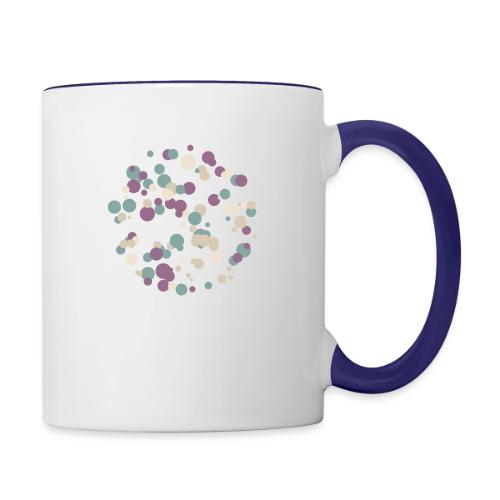abstract circles pattern - Contrast Coffee Mug