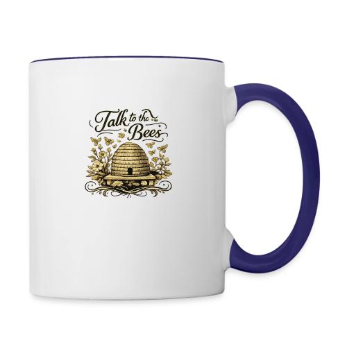 Talk To The Bees - Contrast Coffee Mug