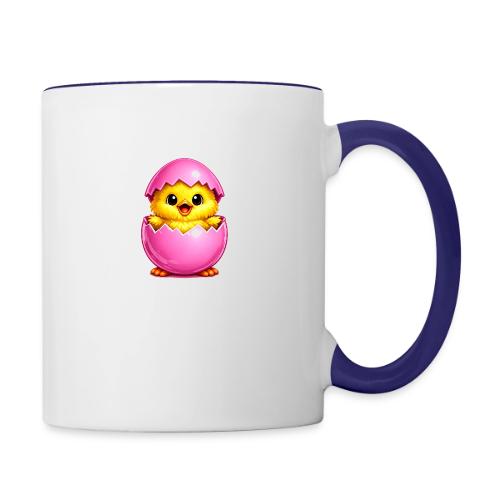 Easter Chick Pink - Contrast Coffee Mug