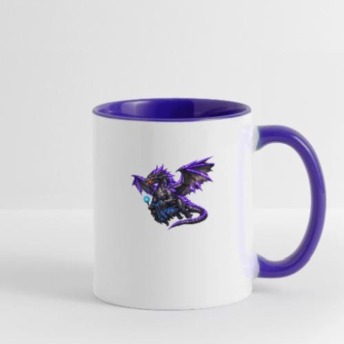 Neon Dragon and Battle Mage - Contrast Coffee Mug