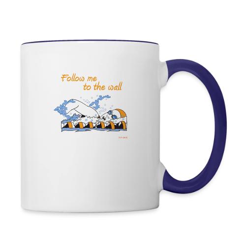 Follow me to the wall - Contrast Coffee Mug