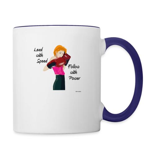 lead with speed 001 tufchick - Contrast Coffee Mug