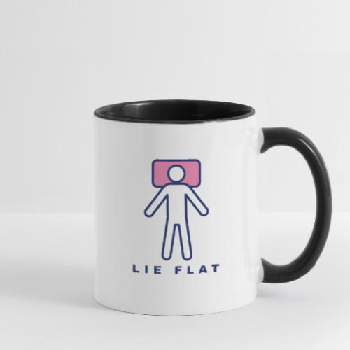 Lie Flat blue - Contrast Coffee Mug