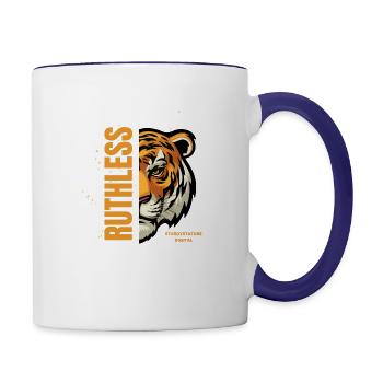 Ruthless - Contrast Coffee Mug - white/cobalt blue - Right