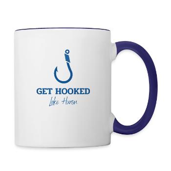 Get Hooked Lake Huron - Contrast Coffee Mug - white/cobalt blue - Right