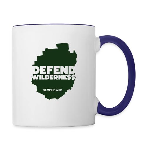 Semper Wild Defend Wilderness Park Silhouette - Contrast Coffee Mug