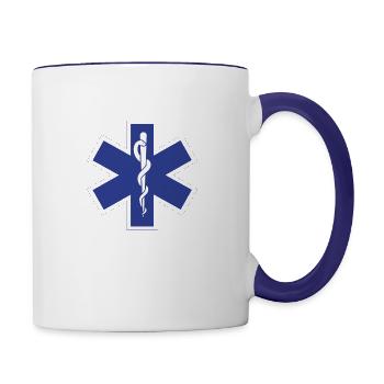 Paramedic - Contrast Coffee Mug - white/cobalt blue - Right