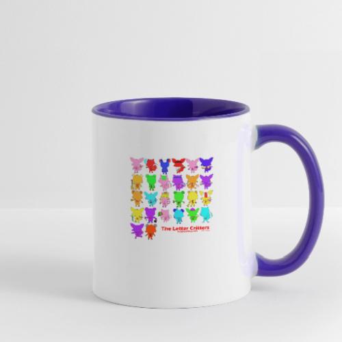 Lowercase Letter Critters - Contrast Coffee Mug