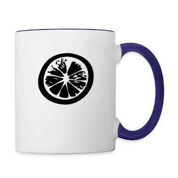 Lemon Slice - Contrast Coffee Mug - white/cobalt blue - Right