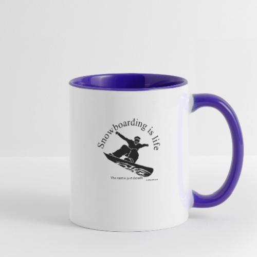 Snowboarding is Life 002 - Contrast Coffee Mug