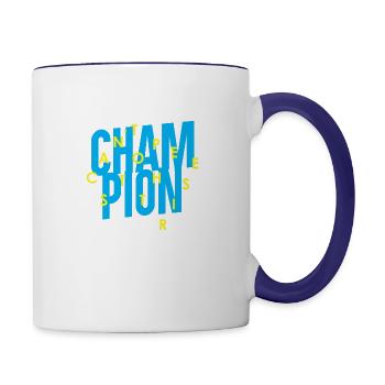 CHAMPION - Contrast Coffee Mug - white/cobalt blue - Right