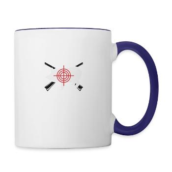 Hog Hunters Squeal - Contrast Coffee Mug - white/cobalt blue - Right