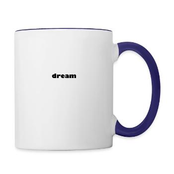 dream - Contrast Coffee Mug - white/cobalt blue - Right