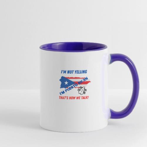 T-shirt ne criant pas - Tasse bicolore
