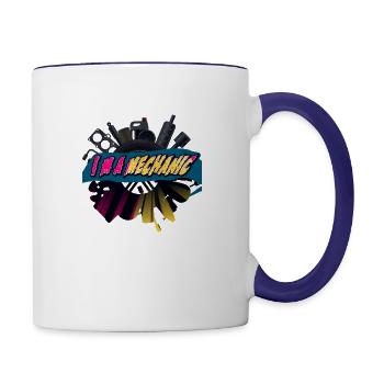 The greatest gift for your dad ,uncle,grandfather - Contrast Coffee Mug - white/cobalt blue - Right