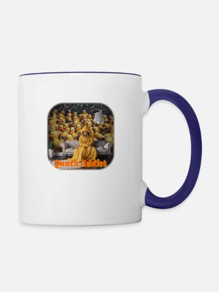 Quack Addict - Contrast Coffee Mug - white/cobalt blue
