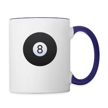 8 ball pool - Contrast Coffee Mug - white/cobalt blue - Right