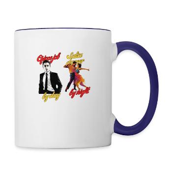 Salsa Dancer - Contrast Coffee Mug - white/cobalt blue - Right