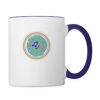 music - Contrast Coffee Mug - white/cobalt blue - Right