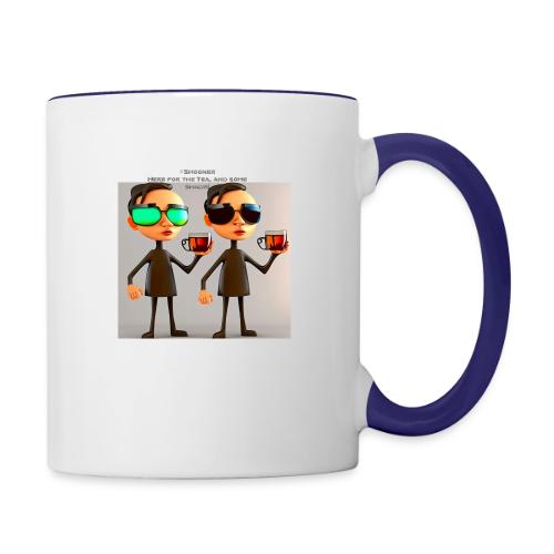 Here for the tea - Contrast Coffee Mug