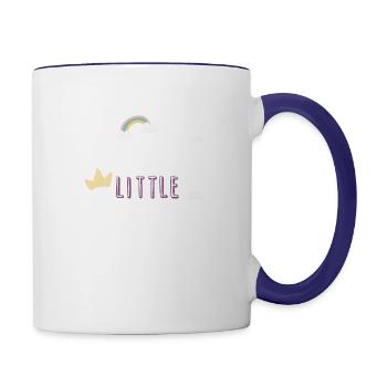 LITTLE PRINCESS - Contrast Coffee Mug - white/cobalt blue - Right