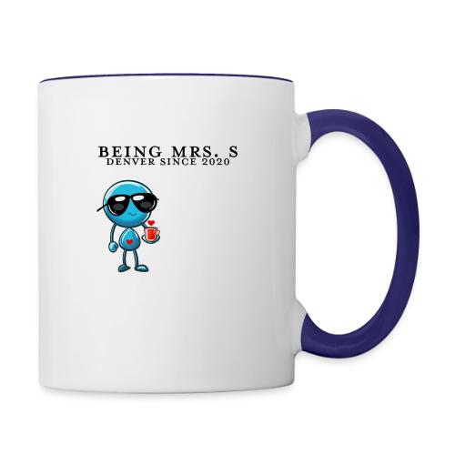 Being Mrs S_Side_Denver Since 2020 - Contrast Coffee Mug