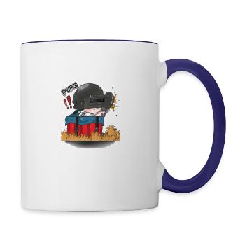 pubg cyclops 1390x1390 no bg - Contrast Coffee Mug - white/cobalt blue - Right