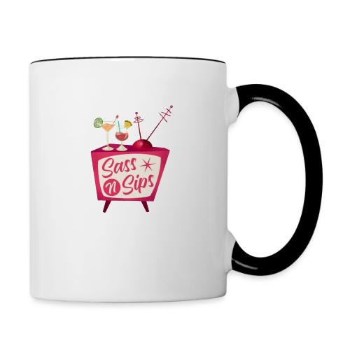SassnSips simple - Contrast Coffee Mug
