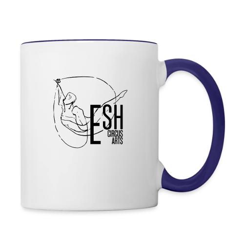 Esh logo - black - Contrast Coffee Mug