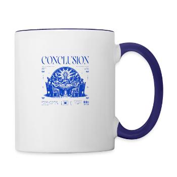 [PHUONG store] - Conclusion - Contrast Coffee Mug - white/cobalt blue - Right