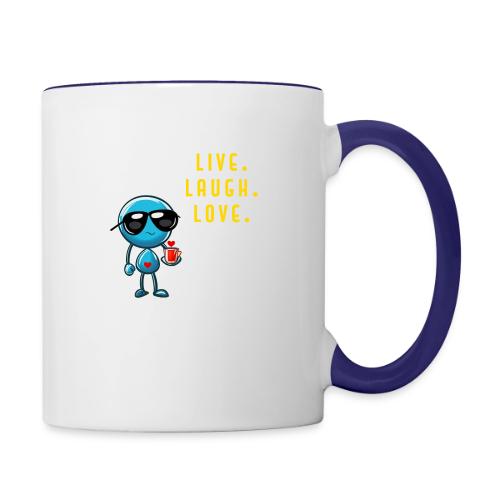 Smoon City_Smoon live laugh love - Contrast Coffee Mug