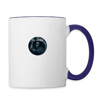 The Storm - Contrast Coffee Mug - white/cobalt blue - Right