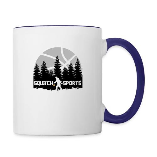 Squatch Basketball Moon - Contrast Coffee Mug