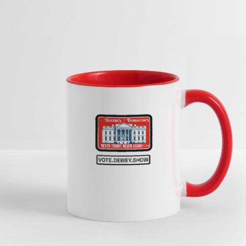 Democracy, Decency, White House brand shirt - Contrast Coffee Mug