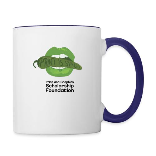 2024 T-Shirt Contest College Winner Print is Spicy - Contrast Coffee Mug