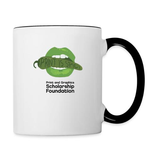 2024 T-Shirt Contest College Winner Print is Spicy - Contrast Coffee Mug