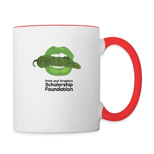 2024 T-Shirt Contest College Winner Print is Spicy - Contrast Coffee Mug
